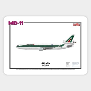 McDonnell Douglas MD-11 - Alitalia (Art Print) Sticker